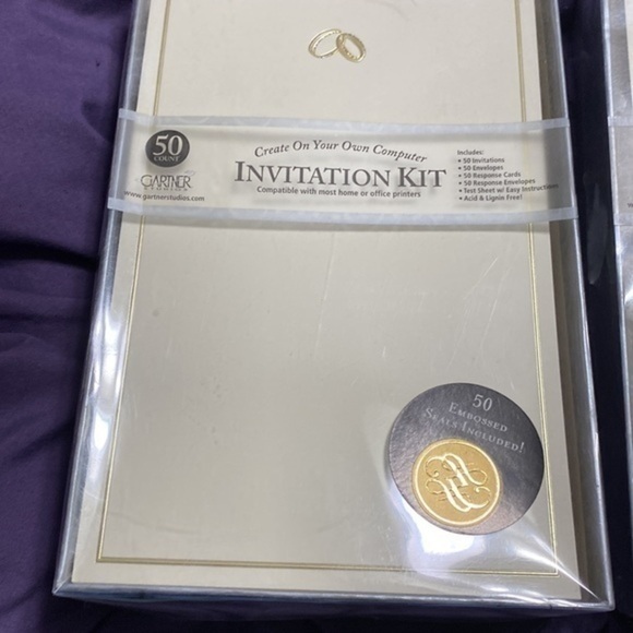 Gartner Studio wedding invitation kit ( set of 2) 50 count each - Picture 2 of 7